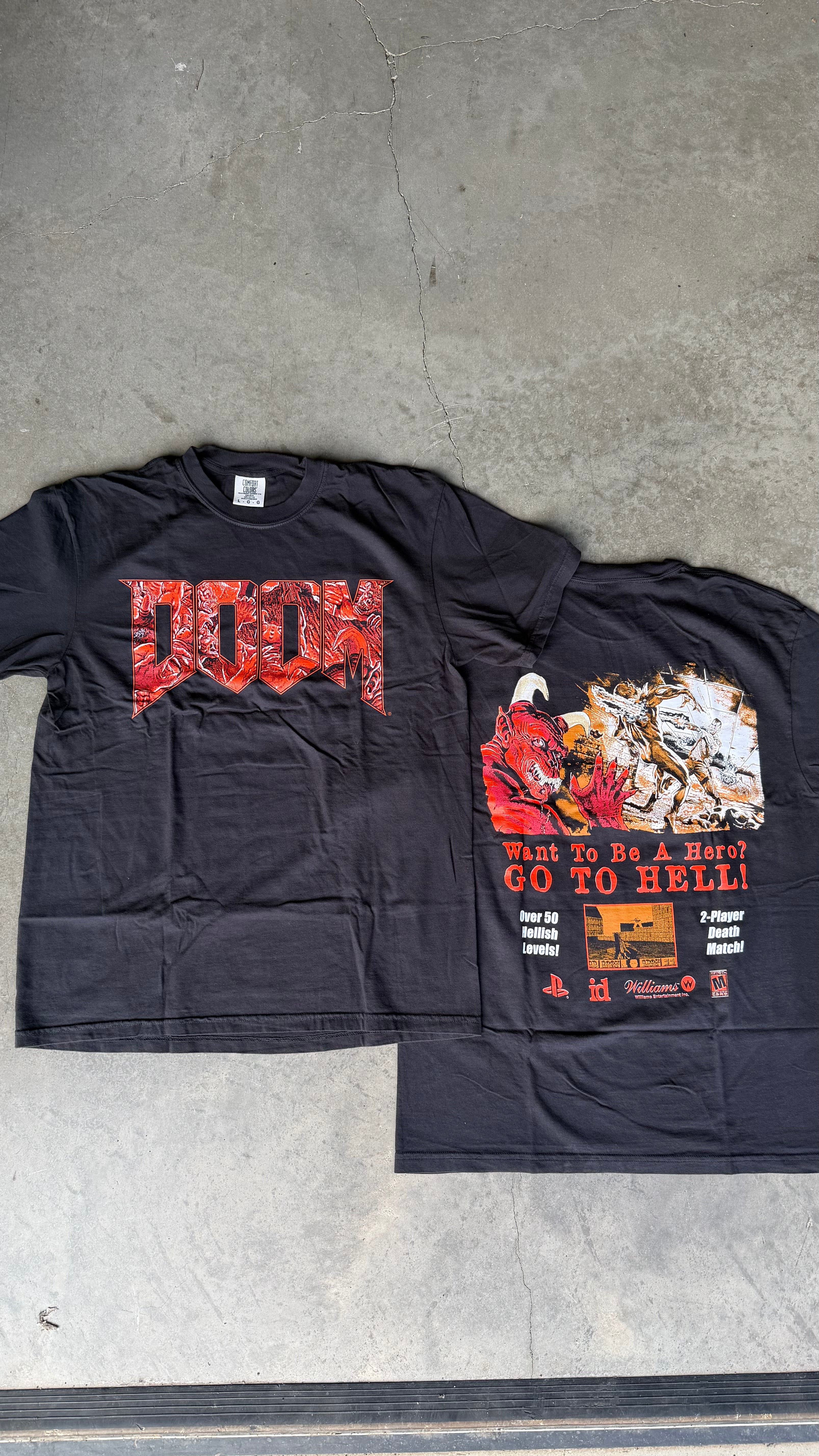 61old CYBSTA DOOM （AFF） DOOM 1993 “Rip and Tear” - Comfort Colors – EverGoodMerch